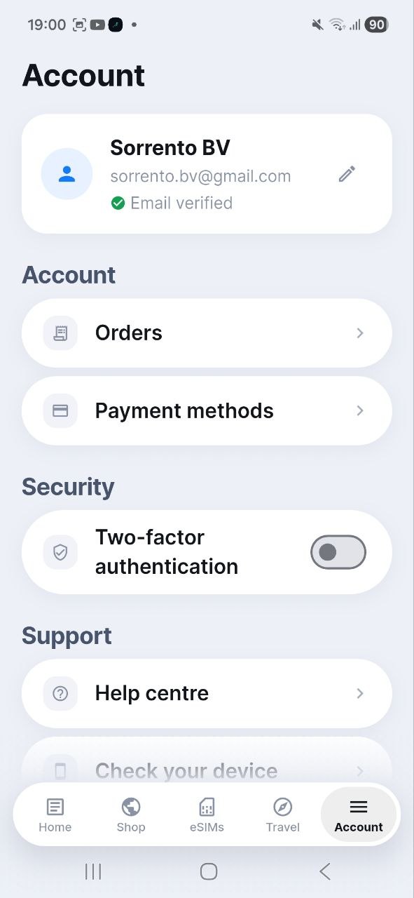 Manage orders, security and support